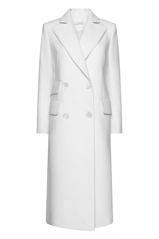 DOUBLE - BREASTED CASHMERE COAT