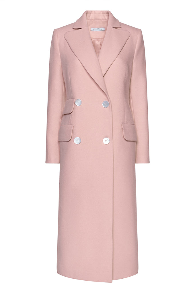 DOUBLE - BREASTED CASHMERE COAT